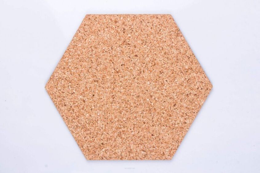 Korkova Samolepiaca Doska Hexagon