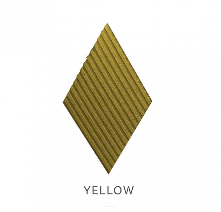 3D korkové stenové panely Stripe Yellow