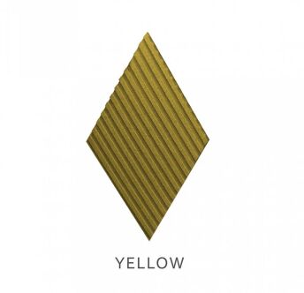 3D korkové stenové panely Stripe Yellow