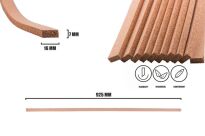 DILATAČNÍ KOREK lišty 925x16x7mm - 2
