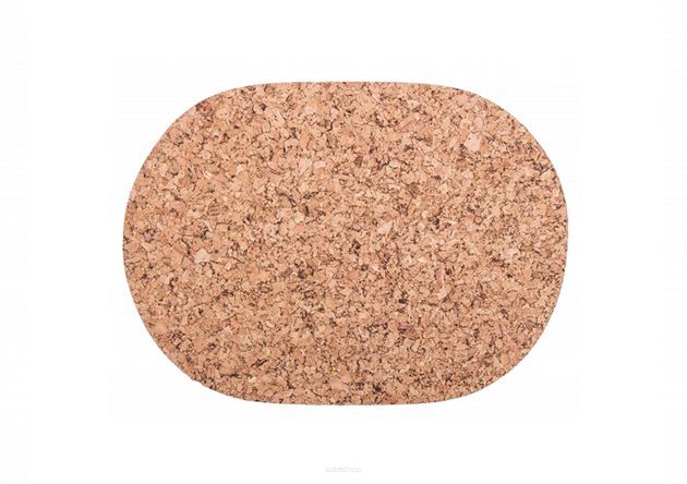 Korková podložka Oválna veľká 40/30cm dekor - sada 4 ks.