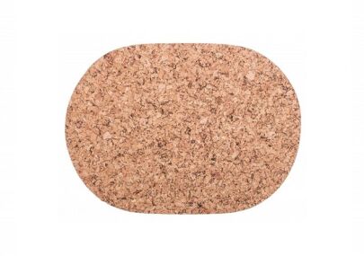Korková podložka Oválna veľká 40/30cm dekor - sada 4 ks.