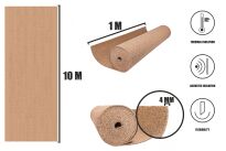 Samolepiace korkové role 4mm(1mx10m) - hrubozrnná - 3
