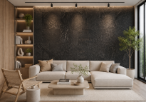 Nástěnný korek Europa Black 3mm - 3