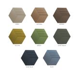 3D korkové stenové panely Stripe Dark Green - 3